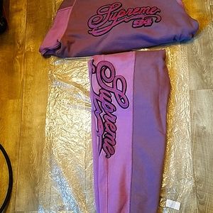 Supreme Paneled Script Sweatsuit
